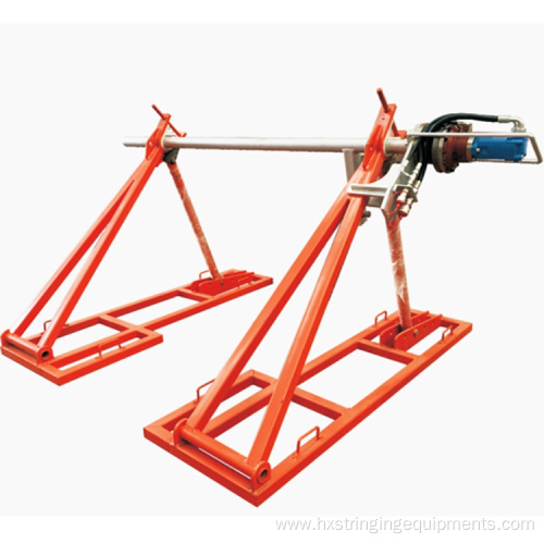 50kN Hydraulic Jack Stand Cable Drum Reel Stand